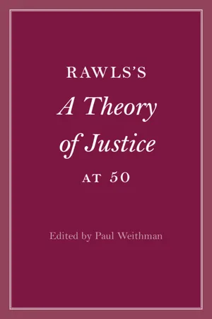 Rawls’s A Theory of Justice at 50