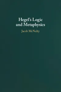 Hegel's Logic and Metaphysics_cover