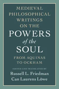 Medieval Philosophical Writings on the Powers of the Soul_cover
