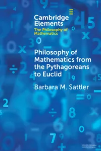 Philosophy of Mathematics from the Pythagoreans to Euclid_cover