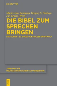 Die Bibel zum Sprechen bringen_cover