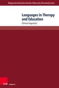 Languages in Therapy and Education_cover
