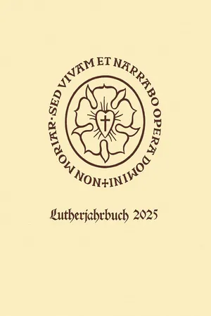 Lutherjahrbuch 92. Jahrgang 2025
