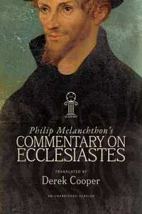 Philip Melanchthon's Commentary on Ecclesiastes_cover