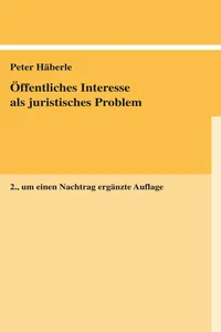 Öffentliches Interesse als juristisches Problem_cover