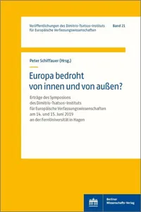 Europa bedroht von innen und von außen?_cover