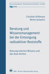 Beratung und Wissensmanagement bei der Entsorgung radioaktiver Reststoffe_cover