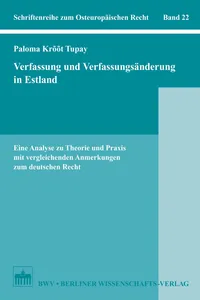 Verfassung und Verfassungsänderung in Estland_cover