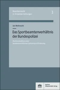 Das Sportbeamtenverhältnis der Bundespolizei_cover