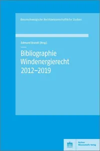 Bibliographie Windenergierecht 2012-2019_cover