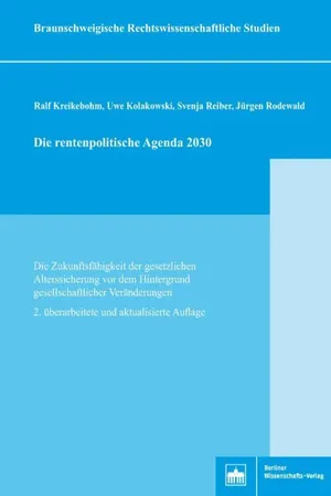 Die rentenpolitische Agenda 2030