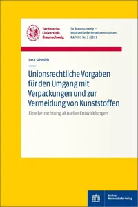 Unionsrechtliche Vorgaben für den Umgang mit Verpackungen und zur Vermeidung von Kunststoffen_cover