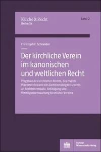 Der kirchliche Verein im kanonischen und weltlichen Recht_cover