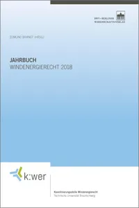 Jahrbuch Windenergierecht 2018_cover