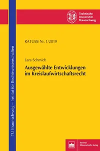 Ausgewählte Entwicklungen im Kreislaufwirtschaftsrecht_cover