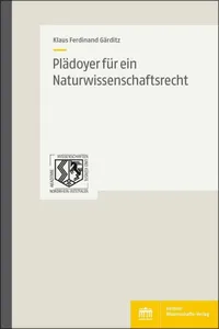 Plädoyer für ein Naturwissenschaftsrecht_cover