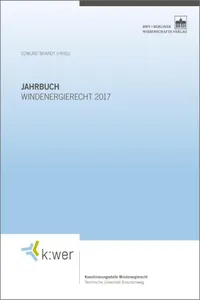 Jahrbuch Windenergierecht 2017_cover