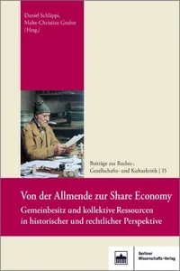 Von der Allmende zur Share Economy_cover