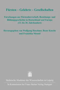 Fürsten – Gelehrte – Gesellschaften_cover