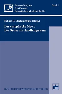 Das europäische Meer: Die Ostsee als Handlungsraum_cover