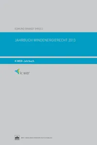 Jahrbuch Windenergierecht 2013_cover