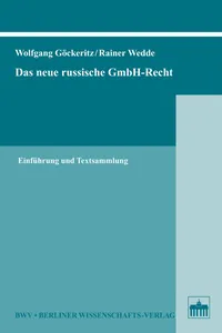 Das neue russische GmbH-Recht_cover
