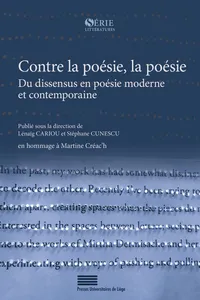 Contre la poésie, la poésie_cover