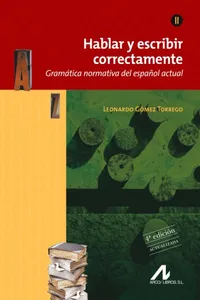 Hablar y escribir correctamente Tomo II_cover