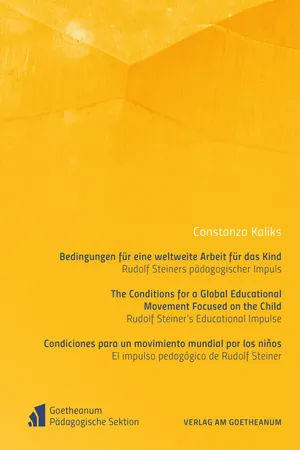 Bedingungen für eine weltweite Arbeit für das Kind