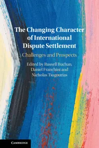 The Changing Character of International Dispute Settlement_cover