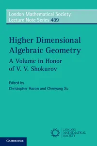 Higher Dimensional Algebraic Geometry_cover