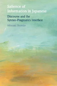 Salience of Information in Japanese_cover