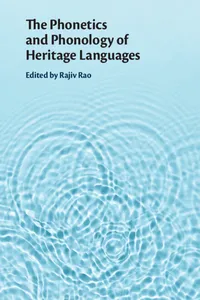 The Phonetics and Phonology of Heritage Languages_cover