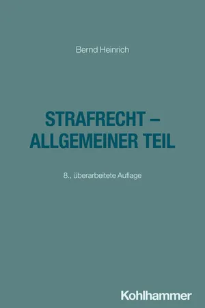 Strafrecht - Allgemeiner Teil