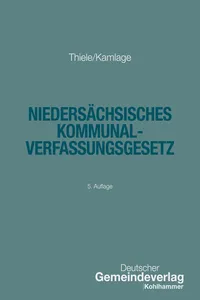 Niedersächsisches Kommunalverfassungsgesetz_cover