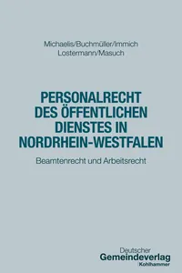 Personalrecht des Öffentlichen Dienstes in Nordrhein-Westfalen_cover