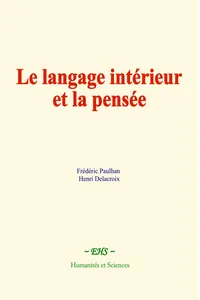 Le langage intérieur et la pensée