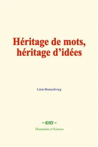 Héritage de mots, héritage d’idées_cover