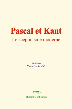 Pascal et Kant
