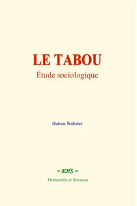 Le tabou : étude sociologique_cover