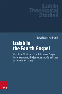 Isaiah in the Fourth Gospel_cover
