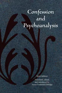 Confession and Psychoanalysis_cover