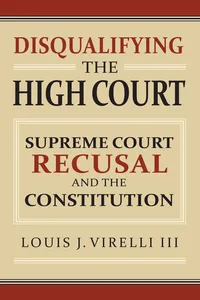 Disqualifying the High Court_cover