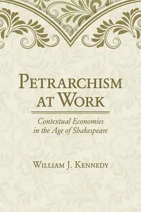 Petrarchism at Work_cover