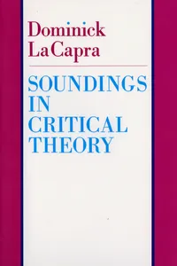 Soundings in Critical Theory_cover