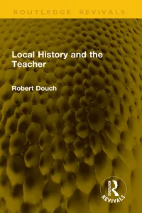 Local History and the Teacher_cover