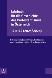 Jahrbuch für die Geschichte des Protestantismus in Österreich 141/142_cover