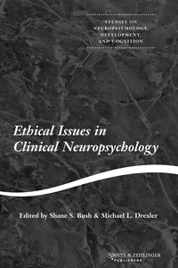 Ethical Issues in Clinical Neuropsychology_cover