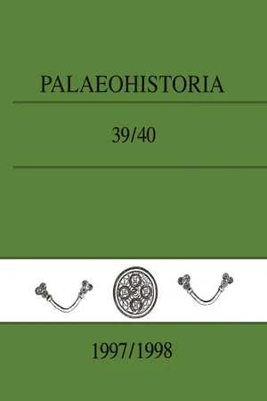 Palaeohistoria 39,40 (1997-1998)