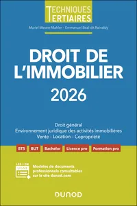 Droit de l'immobilier 2026_cover